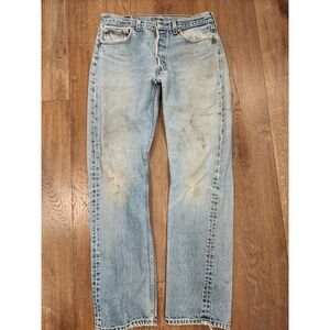 Vintage Levi's 501xx Jeans Distressed Thrashed Valencia, CA Factory USA 34x36